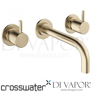 Crosswater PRO130WNF MPRO 3 Hole Basin Set Brushed Brass Tap Spare Parts