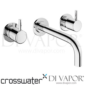 Crosswater PRO130WNM+ MPRO Basin 3 Hole Set Wall Mounted Matt Black Tap Spare Parts