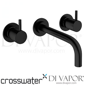 Crosswater PRO130WNM MPRO Matt Black Twin Lever Wall Mounted 3 Hole Basin Tap Spare Parts