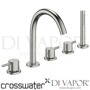 Crosswater PRO450DV Mike Pro 5 Tap Hole Bath Shower Mixer with Kit - Brushed Stainless Steel - Spare Parts