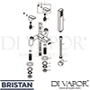 Bristan PS2 BSM C Mixer Spare Tech Diagram