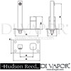 Hudson Reed Ultra Kia Basin Tap and Bath Filler Dimension