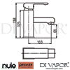 Premier Nuie Series P Mono Basin Mixer Without Waste Tap Dimension