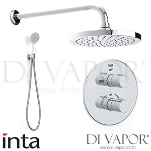 Inta PURO20 Puro Thermostatic Dual Outlet Concealed Mixer Shower with Shower Kit Spare Parts
