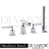 Hudson Reed Xeta 4 Tap Hole Bath Mixer with spout shower kit hose retainer Spare Parts