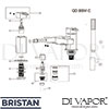 Bristan QD BSM C Mixer Spare Tech Diagram