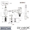 Bristan QD BSM E8 C Mixer Spare Tech Diagram