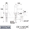 Bristan QD EBAS E6 C Mixer Spare Diagram