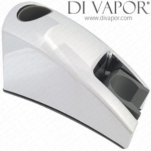 Shower Head Holder Slider for Oval Shower Rails (Chrome) - For Oval Rails 15mm x 30mm