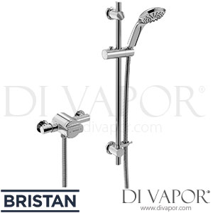 Bristan QST SQSHXAR C Quest Exposed Shower with Adjustable Riser