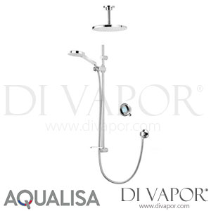 Aqualisa QTC.02.FC.GP Q Shower with Adjustable and Fixed Ceiling Heads Gravity Pumped Spare Parts