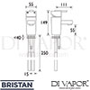 Bristan QU BASNW C GEN1 Mixer Spare Diagram