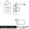 Hudson Reed Ultra Quest Basin and Bath Filler Tap Dimension