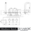 Hudson Reed Quest Thermostatic Triple Bath Filler Dimension