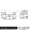 Hudson Reed Ultra Quest Bath Filler Dimension