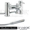 Hudson Reed QUE304 Quest Bath Shower Mixer with Shower Kit Spare Parts