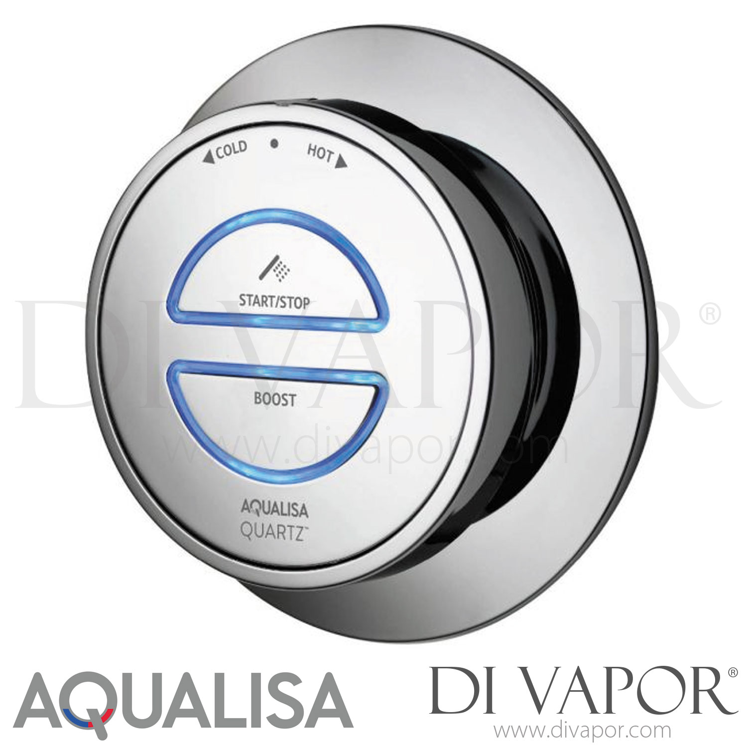 Aqualisa QZD.A2.BV.20 Quartz Classic Smart Digital Shower Concealed w