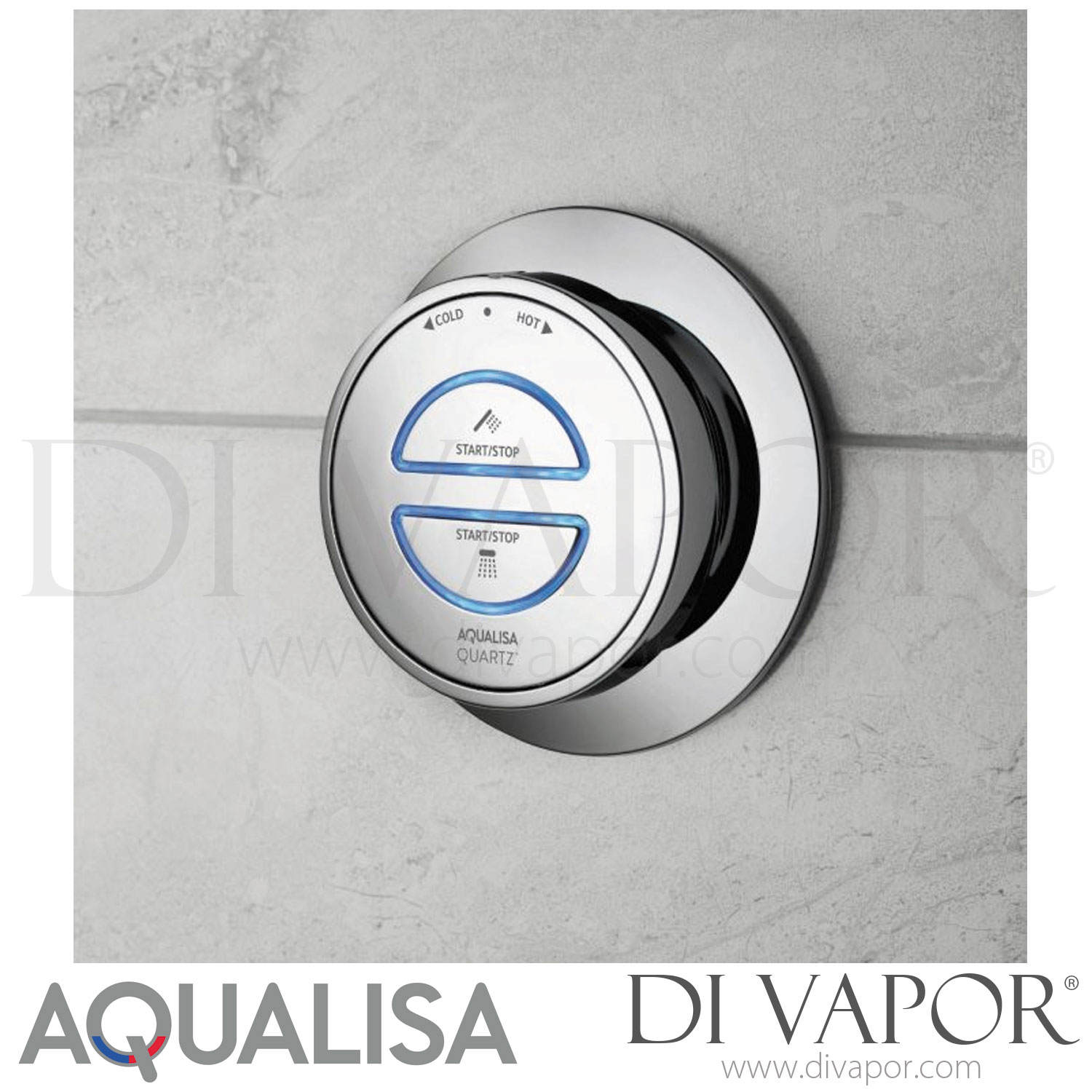 Aqualisa QZD.A2.BV.DVBTX.20 Quartz Classic Smart Digital Shower