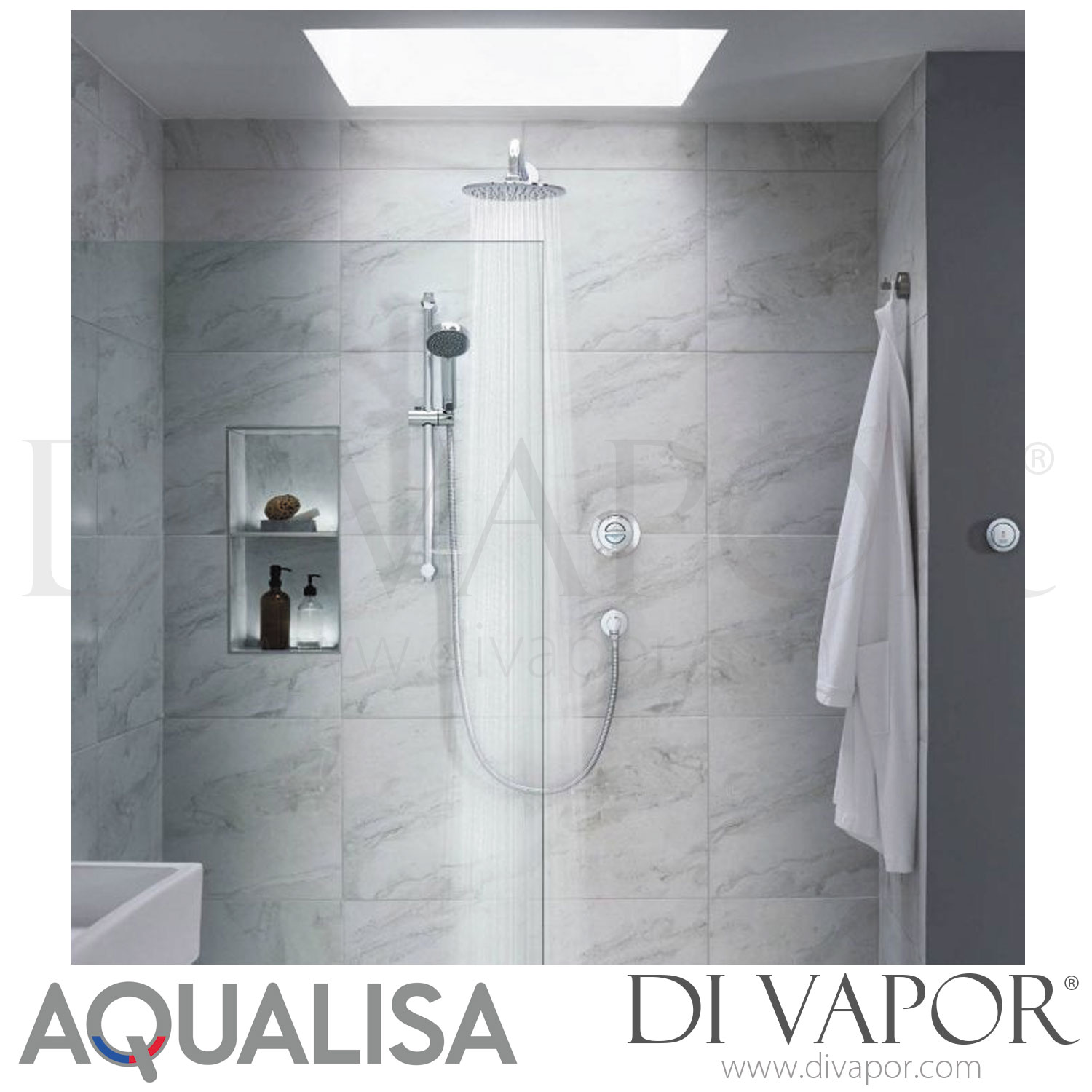 Aqualisa QZD.A2.BV.DVFW.20 Quartz Classic Smart Digital Shower