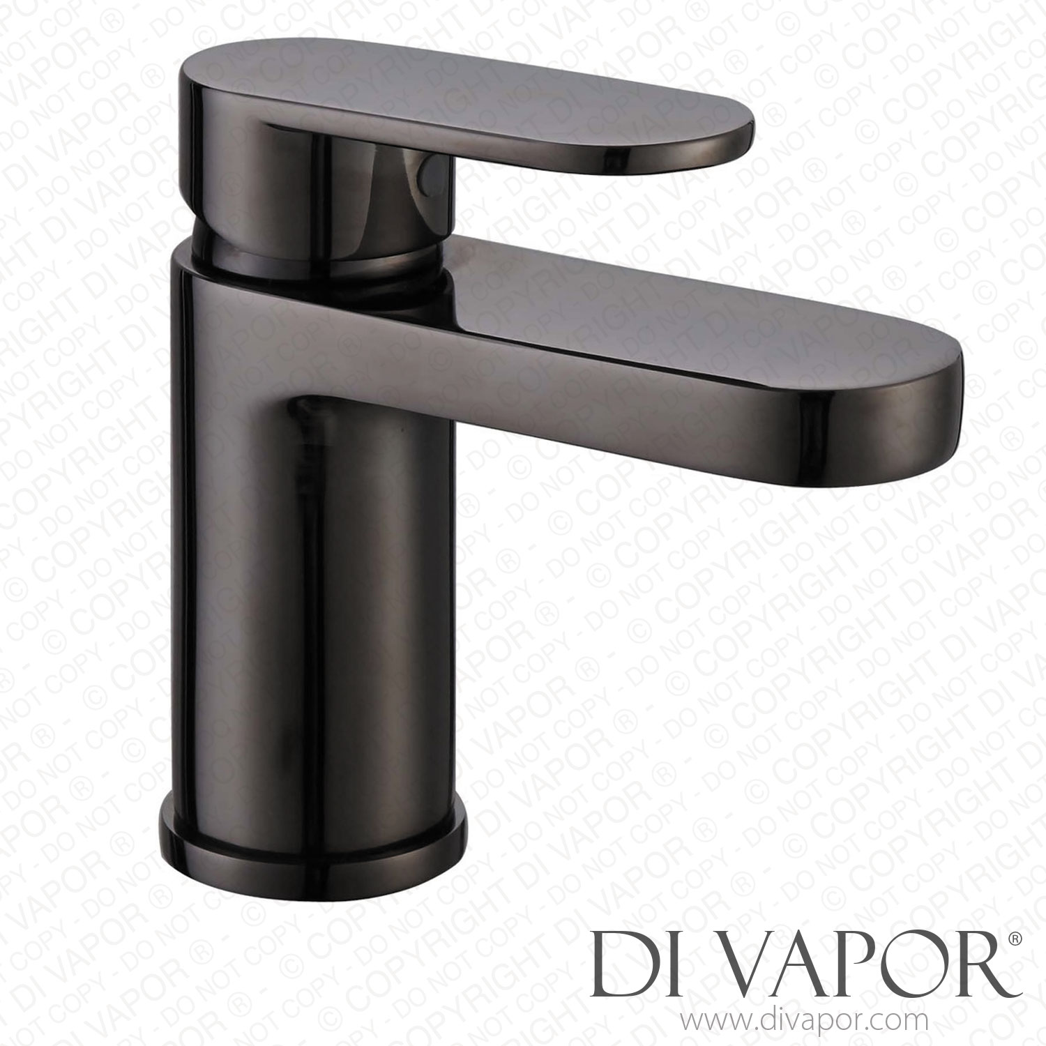 Better Bathrooms RAK Ceramics Compact Eco Black Mono Basin Mixer Tap with Waste