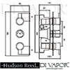 Hudson Reed Rapid Thermostatic Shower Valve Dimension