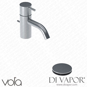 Vola Pillar Tap with Quarter Turn Fixed Spout with Water Saving Aerator, Pop-Up Waste 1 - 1/4 Inch (RB3) Spare Parts