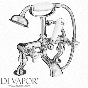 Victorian Plumbing Regent Traditional 3/4 Cranked Bath Shower Mixer - Chrome - REG001 Spare Parts