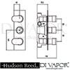 Hudson Reed Reign Shower Valve Dimensions