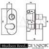Hudson Reed Reign Shower Valve With Diverter Dimension