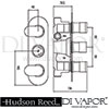 Hudson Reed Reign Shower Valve Dimension