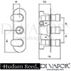 Hudson Reed Reign Shower Valve With Diverter Dimension