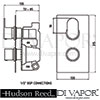 Hudson Reed Twin Thermostatic Shower Valve Dimension