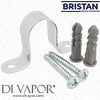 Bristan RET BKT C Barratts Shower Hose Retaining Bracket - Chrome Plated