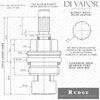 Rudge 9.13145 Bridge Mixer Replacement Hot Tap Valve