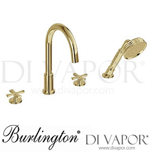 Burlington RIV33 GOLD Riviera 4 Hole Bath Set Spare Parts