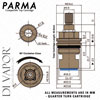 Rangemaster Parma Cold Tap Cartridge Diagram