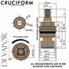 Rangemaster Cruciform Cold Tap Cartridge Diagram