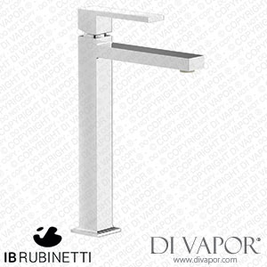 IB Rubinetti RU203CC Rubacuori Tall Mini Monohole Washbasin Mixer Complete with Drain Spare Parts