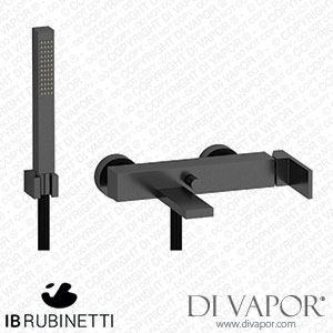 IB Rubinetti RU250CS Rubacuori Wall Mounted Bath Filler Complete with Shower Kit Spare Parts