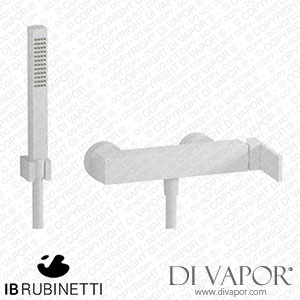IB Rubinetti RU350BO Rubacuori Wall Mounted Shower Mixer with Shower Kit Spare Parts