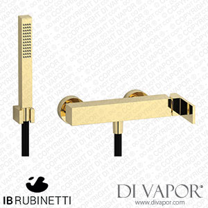 IB Rubinetti RU350II Rubacuori Wall Mounted Shower Mixer with Shower Kit Spare Parts