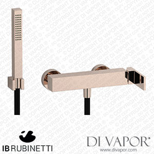 IB Rubinetti RU350RS Rubacuori Wall Mounted Shower Mixer with Shower Kit Spare Parts