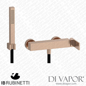 IB Rubinetti RU350SR Rubacuori Wall Mounted Shower Mixer with Shower Kit Spare Parts