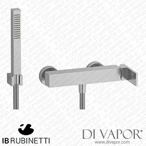 IB Rubinetti RU350SS Rubacuori Wall Mounted Shower Mixer with Shower Kit Spare Parts