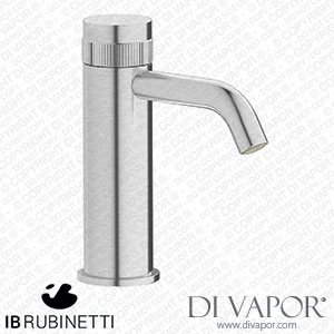 IB Rubinetti RX200SS Reflex Monohole Washbasin Hydroprogressive Mixer Complete with Drain Spare Parts