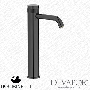 IB Rubinetti RX202CF Reflex Tall Monohole Washbasin Hydroprogressive Mixer Complete with Drain Spare Parts