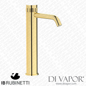 IB Rubinetti RX202II Reflex Tall Monohole Washbasin Hydroprogressive Mixer Complete with Drain Spare Parts