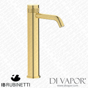 IB Rubinetti RX202IS Reflex Tall Monohole Washbasin Hydroprogressive Mixer Complete with Drain Spare Parts