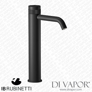 IB Rubinetti RX202NP Reflex Tall Monohole Washbasin Hydroprogressive Mixer Complete with Drain Spare Parts