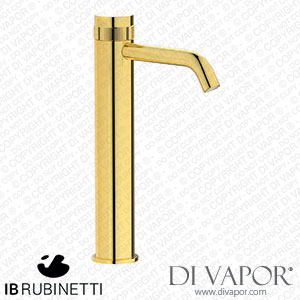 IB Rubinetti RX202OO Reflex Tall Monohole Washbasin Hydroprogressive Mixer Complete with Drain Spare Parts